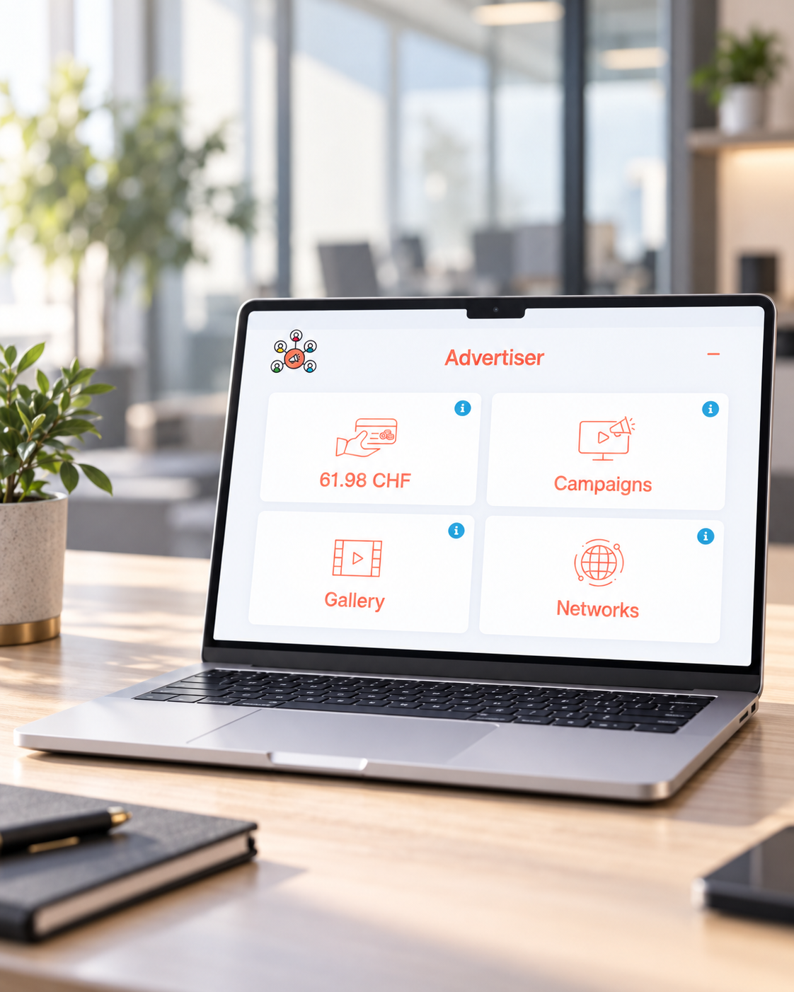 Création d'une campagne publicitaire locale depuis une tablette sur myTopad